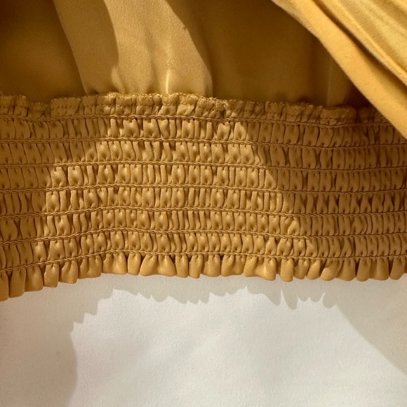 Ramy Brook Sammy Off The-Shoulder Top Gold Small - Picture 5 of 10